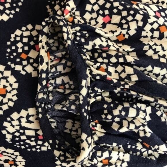 ANTHROPOLOGIE Maeve Blouse Navy Confetti Ball Button Down Top 24361206 Sz 0 - Picture 6 of 8
